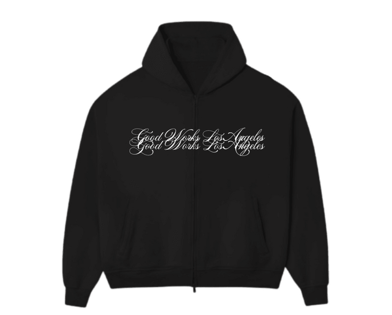 good works script hoodie